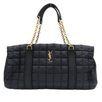 黑色 尼龍帆布 Gloria 肩背包 757209【SAINT LAURENT YSL 聖羅蘭】 757209