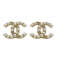 CC水晶珍珠 金屬 耳環【CHANEL 香奈兒】