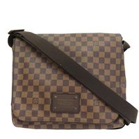 棕色 棋盤格 帆布 Brooklyn MM 肩背包 N51211【LOUIS VUITTON LV 路易威登】 N51211