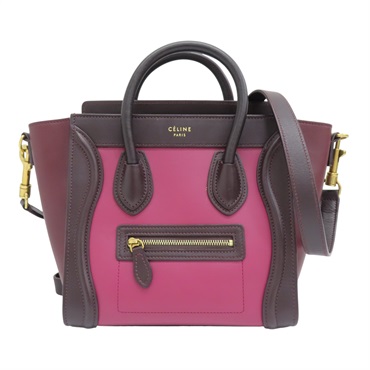 酒紅色 粉色 牛皮 冏包 Nano Luggage 兩用包 168243VSA【CELINE 賽琳】 168243VSA