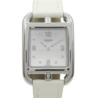 母貝錶盤 皮帶 不鏽鋼 8PD鑽石 Cape Cod 腕錶【HERMES 愛馬仕】 CC1.210C