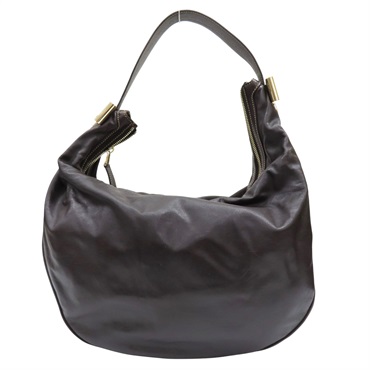 棕色 牛皮 肩背包【GUCCI 古馳】 181492