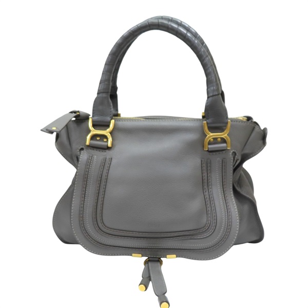 灰色 牛皮 Marcie 肩背包 3S0859-161【Chloe 克羅伊】 3S0859-161