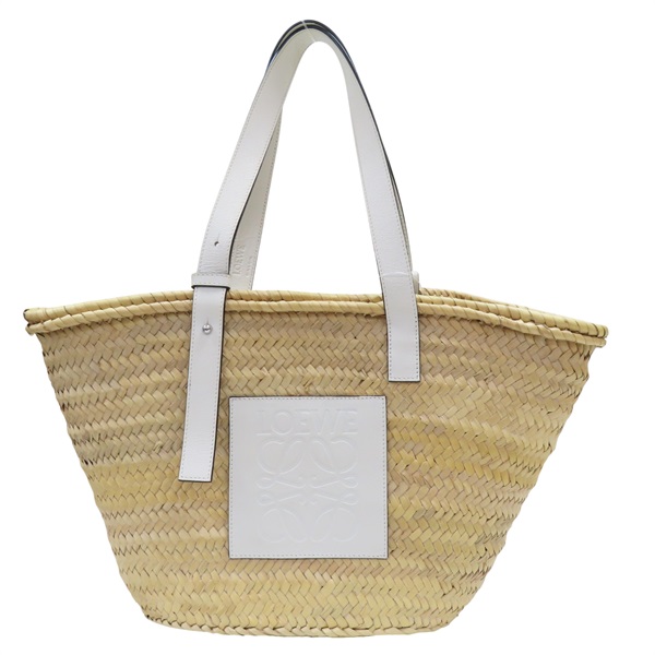 米色 竹籐編織 肩背包【LOEWE 羅威】