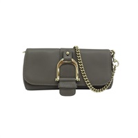 灰色 牛皮 Greenwich Evening Clutch 肩背包 【GUCCI 古馳】 268748