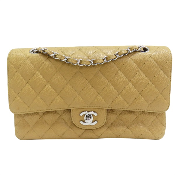 駝色 菱格紋 荔枝牛皮 Coco25 鍊帶 肩背包【CHANEL 香奈兒】 A01112