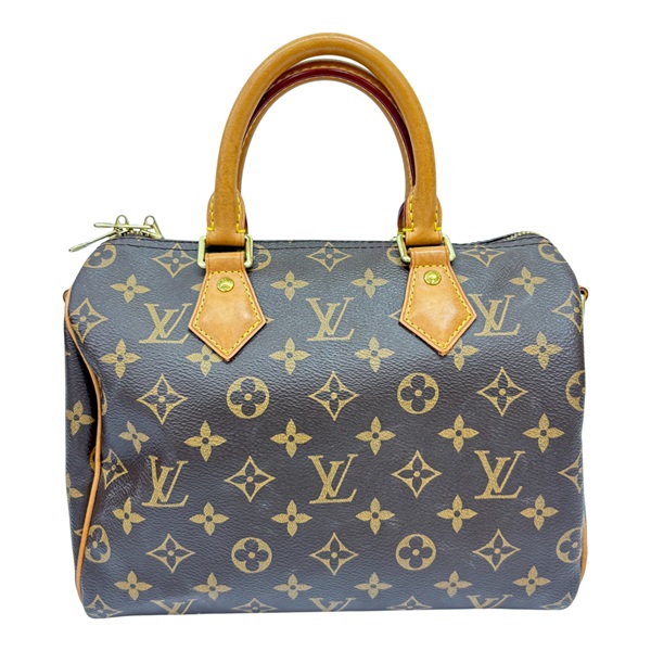 棕色原花帆布 Speedy Bandouliere 25 兩用包【LOUIS VUITTON LV 路易威登】 M41113