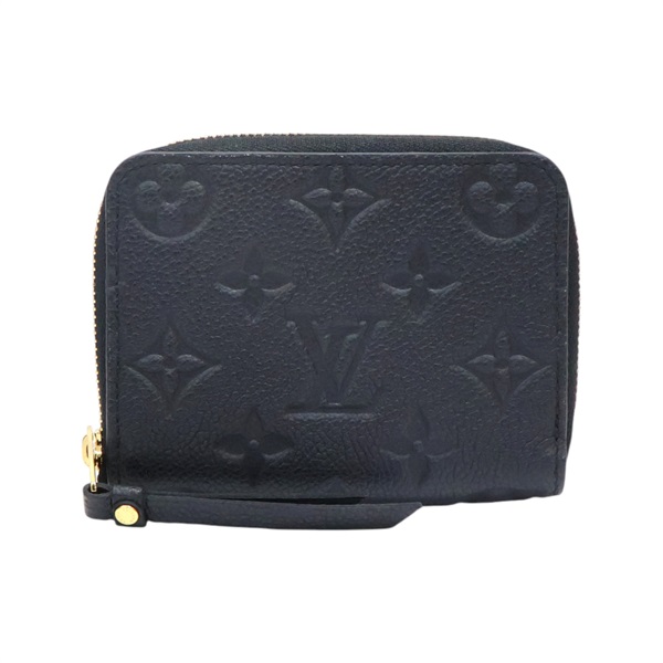 黑色 牛皮壓紋 Zippy Coin Purse 拉鍊零錢包 M60574【LOUIS VUITTON LV 路易威登】 M60574