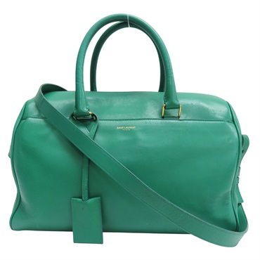 綠色 牛皮 兩用包【SAINT LAURENT 聖羅蘭】 322049