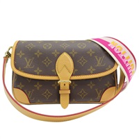棕色 原花 PVC塗層帆布 Diane 肩背包【LOUIS VUITTON LV 路易威登】 M46049