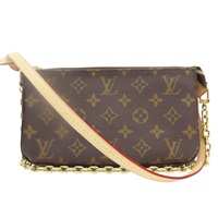 棕色 原花帆布 Pochette Accessoires 肩背包【LOUIS VUITTON LV 路易威登】 M82766