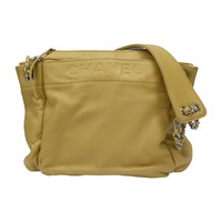 米色 羊皮 肩背包 24782 (無卡 染色)【CHANEL 香奈兒】 24782