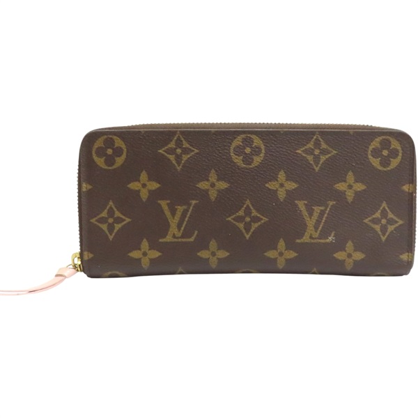 棕色 原花帆布 Clemence 拉鍊長夾 M61298【LOUIS VUITTON LV 路易威登】 M61298
