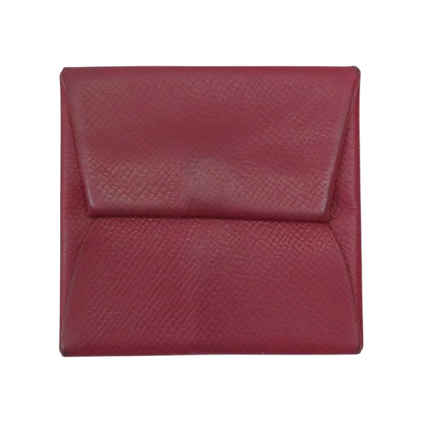 紅色 Togo牛皮 Bastia 扣式零錢包 口R刻【HERMES 愛馬仕】