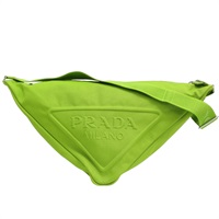 綠色 帆布 肩背包【PRADA 普拉達】