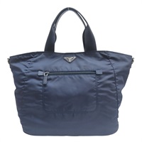 藍色尼龍 手提包 (缺背帶)【PRADA 普拉達】