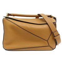 棕色 牛皮 Small Puzzle 肩背包【LOEWE 羅威】