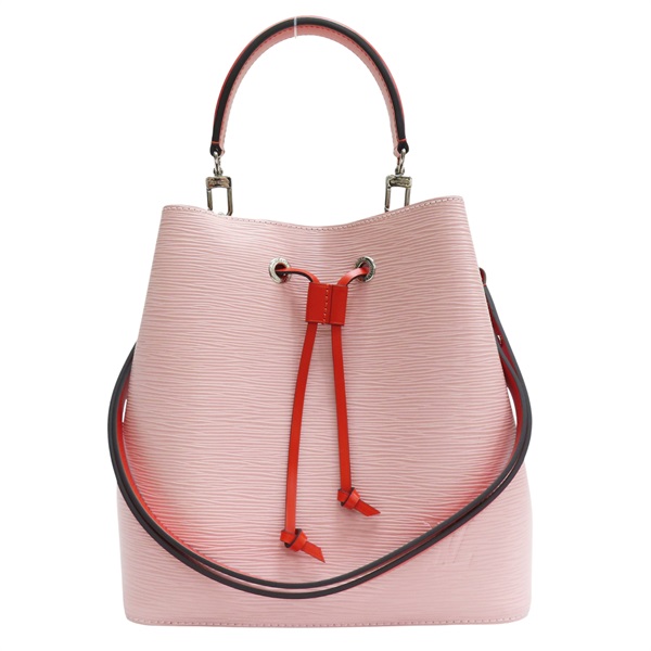 粉色 牛皮 EPI水波紋 NeoNeo MM 水桶包 兩用包【LOUIS VUITTON LV 路易威登】 M54370