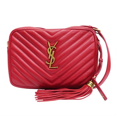 紅色 牛皮 肩背包【SAINT LAURENT YSL 聖羅蘭】 520534