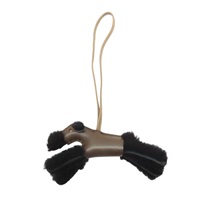 棕色 羊毛 羊皮 wool Milo lambsk 吊飾 W刻  【HERMES 愛馬仕】