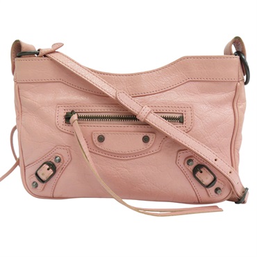 粉色 羊革 The Hip 肩背包【BALENCIAGA 巴黎世家】 242803