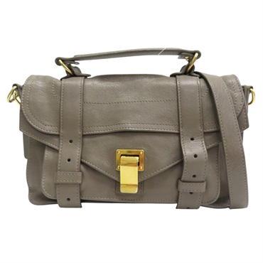 灰色 牛皮 兩用包【Proenza Schouler PS1 】