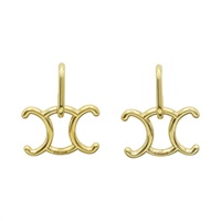 金色鍍金 Triomphe earrings 耳環【CELINE 賽琳】