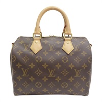 棕色原花帆布 Speedy Bandouliere 25 兩用包【LOUIS VUITTON LV 路易威登】 M41113