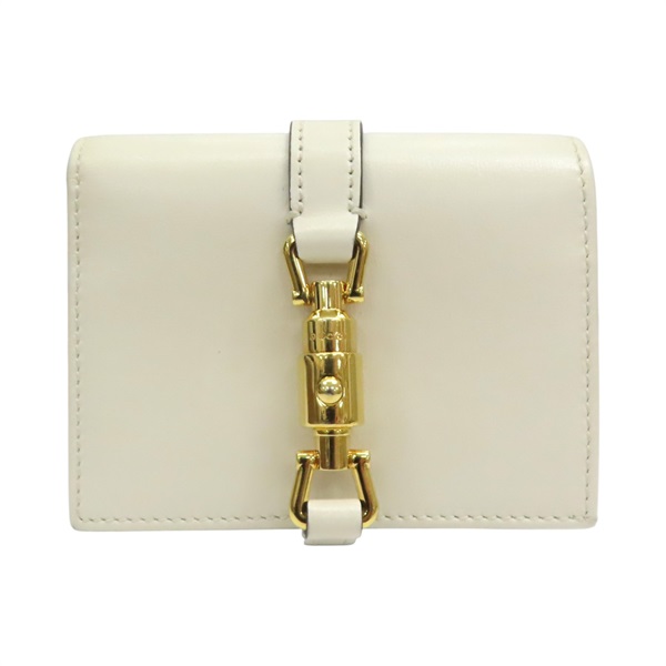 白色牛皮 Jackie 1961 兩折短夾【GUCCI 古馳】 645536