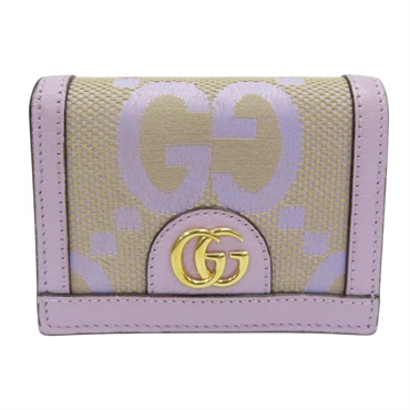 紫色帆布 Ophidia GG 扣式 短夾 523155【GUCCI 古馳】 523155