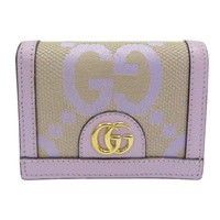紫色帆布 Ophidia GG 扣式 短夾 523155【GUCCI 古馳】 523155