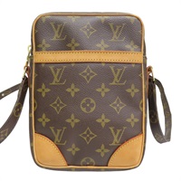 棕色 原花帆布 Danube 肩背包【LOUIS VUITTON LV 路易威登】 M45266
