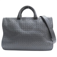 灰色 羊皮編織 兩用包【BOTTEGA VENETA 寶緹嘉】