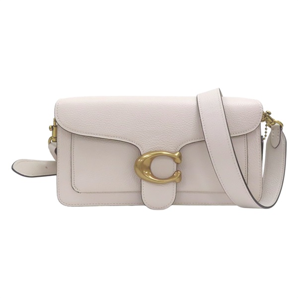 白色 牛皮 Tabby 26CM 肩背包【COACH 寇馳】 CH857