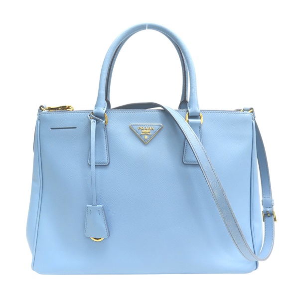 藍色 牛皮 Galleria Tote 两用包【PRADA 普拉達】