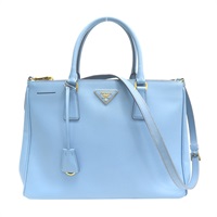 藍色 牛皮 Galleria Tote 两用包【PRADA 普拉達】