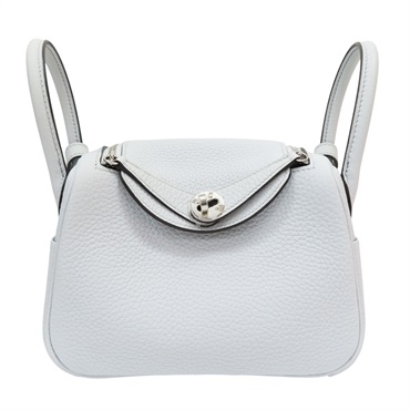 聖杯藍 Taurillon牛皮 Mini Lindy 肩背包 Z刻 銀扣【HERMES 愛馬仕】 H079086