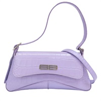 紫色  牛皮壓紋 兩用包【BALENCIAGA 巴黎世家】 695645