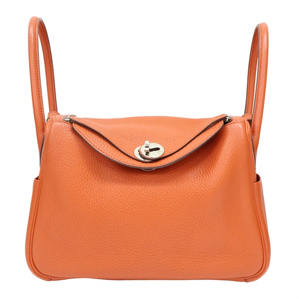 橘色 TC牛皮 Lindy 26 肩背包 X刻【HERMES 愛馬仕】