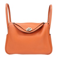 橘色 TC牛皮 Lindy 26 肩背包 X刻【HERMES 愛馬仕】