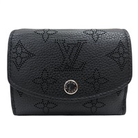 黑色 Mahina牛皮 Iris XS 扣式短夾【LOUIS VUITTON LV 路易威登】 M67498