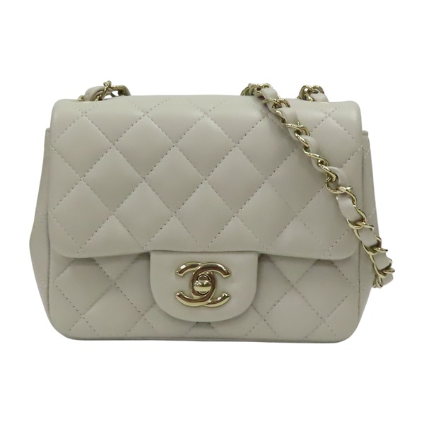 灰色 菱格紋 羊皮 鍊帶 COCO17 肩背包 A35200【CHANEL 香奈兒】 A35200