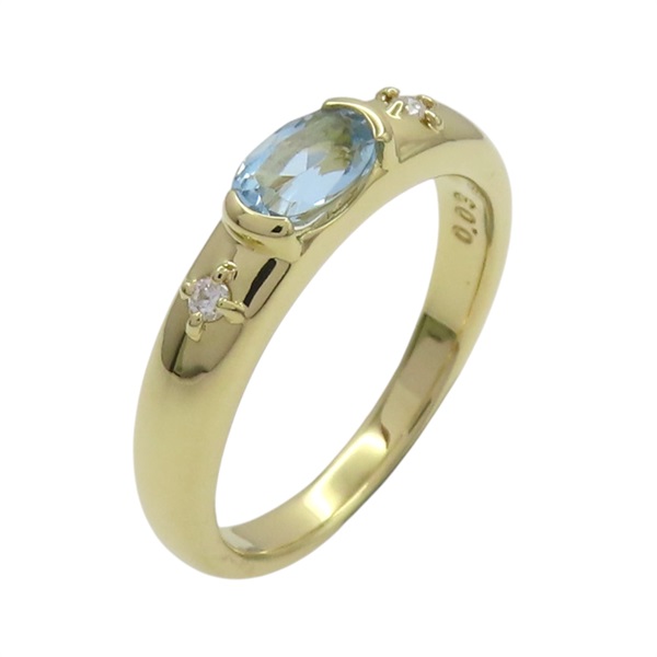 18K黃金 海藍寶石 戒指【TASAKI 田崎】