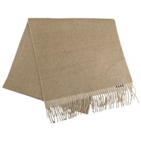 棕色 羊絨毛 圍巾【HERMES 愛馬仕】