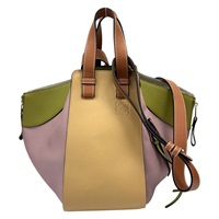 棕色 綠色 多色 牛皮 Hammock Small 吊床包 肩背包【LOEWE 羅威