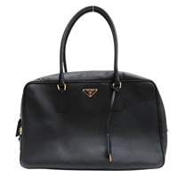黑色 牛皮 手提包【PRADA 普拉達】 BL0094