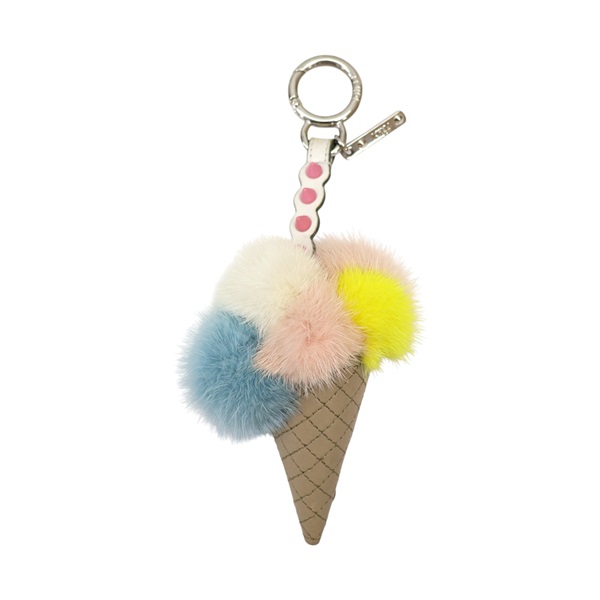 多色牛皮 冰淇淋 吊飾【FENDI 芬迪】