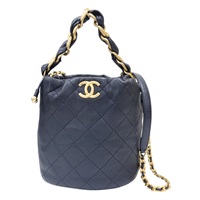 黑色 牛皮 Drawstring Bag 兩用包【CHANEL 香奈兒】 AS2390