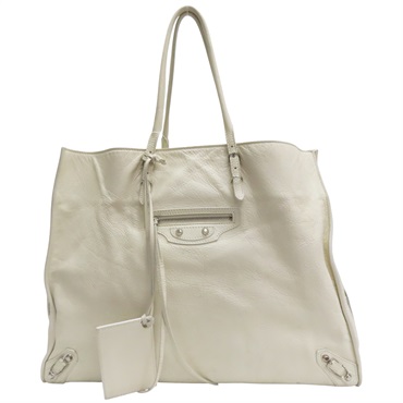 白色 牛皮 The Paper 托特包【BALENCIAGA 巴黎世家】 357331