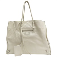 白色 牛皮 The Paper 托特包【BALENCIAGA 巴黎世家】 357331